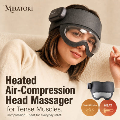 Heated Air-Compression Head Massager